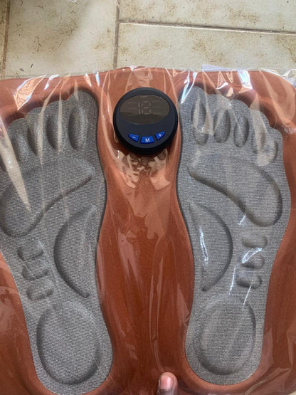 Tapis de Massage Électrique pour Pieds - Stimulation Musculaire et Vibration Rechargeable