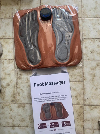 Tapis de Massage Électrique pour Pieds - Stimulation Musculaire et Vibration Rechargeable